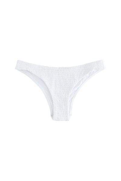 Next Triangel-Bikini-Top Gesmokte Brazilian-Bikinihose, hoher Beinschnitt günstig online kaufen