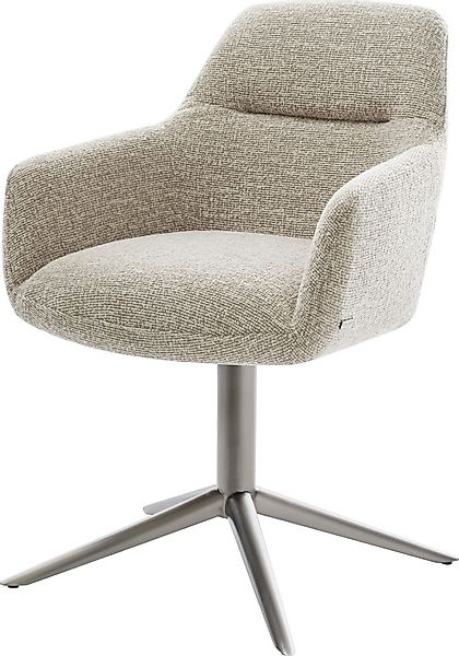 DELIFE Polsterstuhl Pejo-Flex, Fußkreuz Graphit Webstoff günstig online kaufen