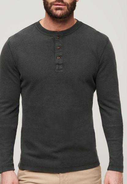 Superdry Langarmshirt WAFFLE LONG SLEEVE HENLEY günstig online kaufen