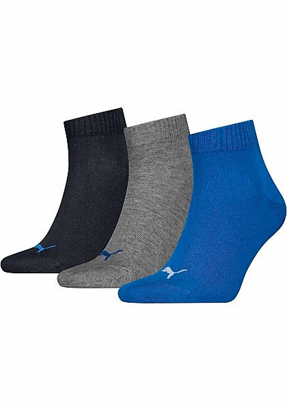 PUMA Kurzsocken "PUMA UNISEX QUARTER PLAIN 3P" 3 Paar, 3 Stk. tlg. Atmungsa günstig online kaufen