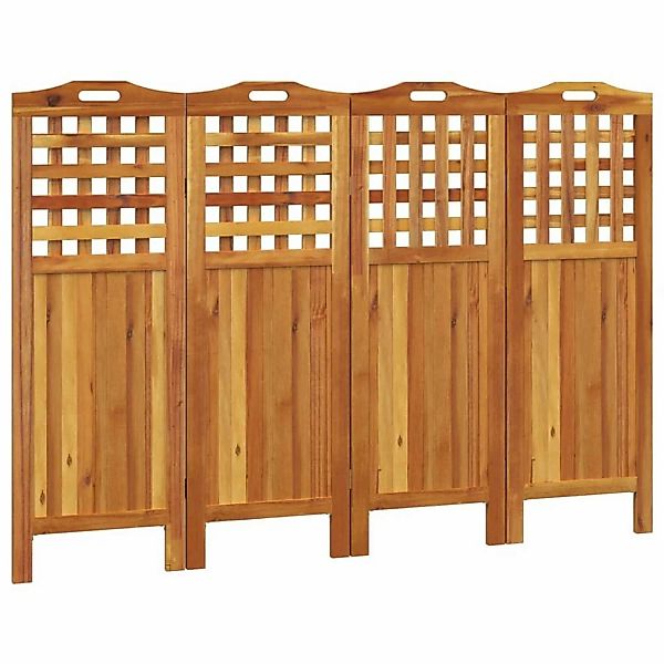 Vidaxl 4-tlg. Paravent 162x2x115 Cm Massivholz Akazie günstig online kaufen