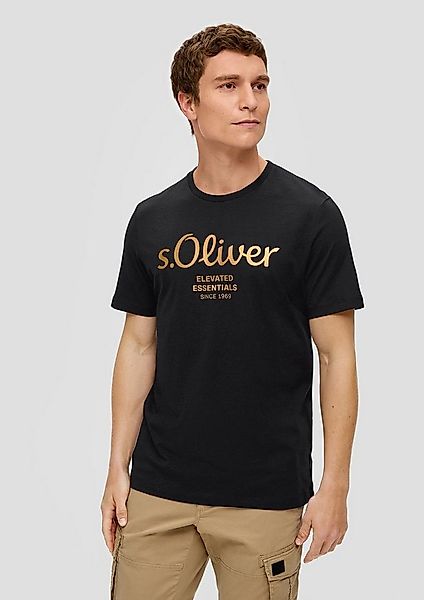 s.Oliver T-Shirt Casual (2-tlg) mit Rundhals-Ausschnitt, kurzarm, Logo-Aufd günstig online kaufen
