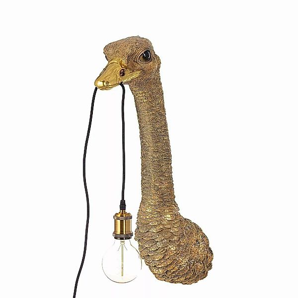 Wandlampe Gold Ostrich 72cm, 18,5 x 25 x 72 cm günstig online kaufen