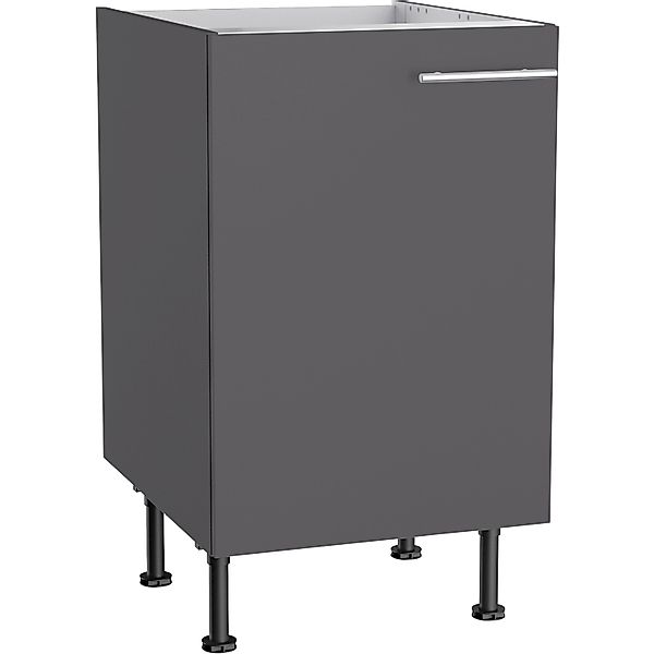Optifit Küchen-Spülenunterschrank Ingvar420 50 x 87 x 58,4cm Anthrazit Matt günstig online kaufen