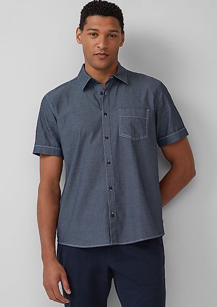 s.Oliver Kurzarmhemd Regular Fit: Strukturiertes Kurzarmhemd günstig online kaufen