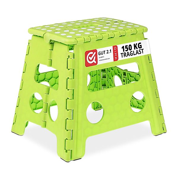 relaxdays Sitzhocker Klapphocker faltbar L Grün günstig online kaufen
