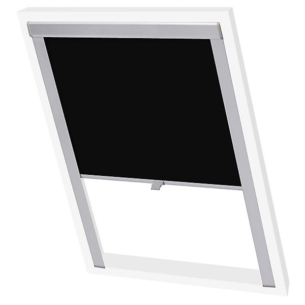 vidaXL Verdunkelungsrollo Schwarz S08/608 günstig online kaufen