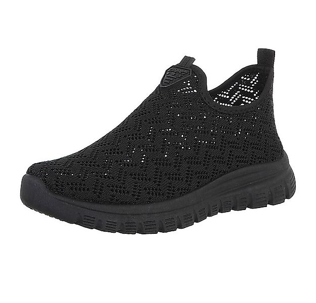 Ital-Design Sportlicher Damenschuh mit atmungsaktivem Obermaterial Slip-On günstig online kaufen