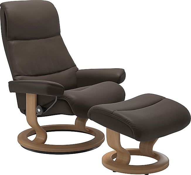 Stressless Relaxsessel "View" Set, Relaxsessel mit Hocker, mit Classic Base günstig online kaufen