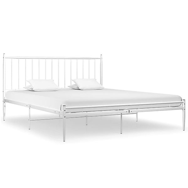 vidaXL Bett Weiß Metall 180x200 cm Modell 3866280 günstig online kaufen