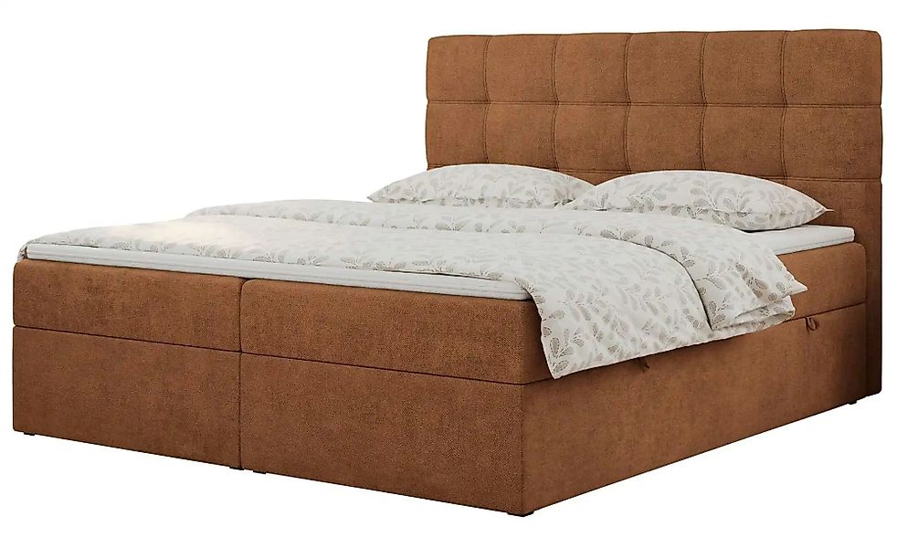 Boxbett mit Bettkasten Erni ¦ orange ¦ Maße (cm): B: 200 H: 110 Betten > Ko günstig online kaufen