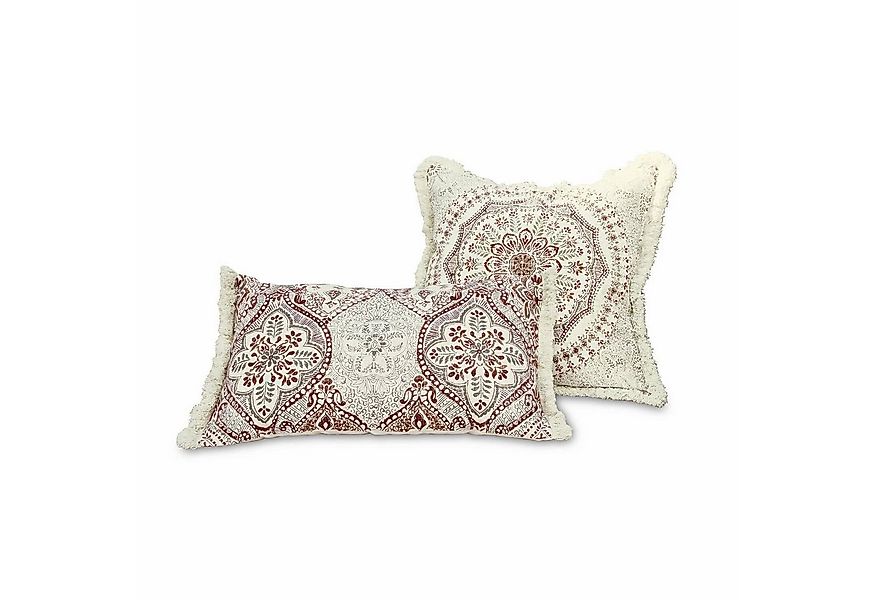 Mirabeau Kissenhülle Kissenhülle 2er Set Margret bunt günstig online kaufen