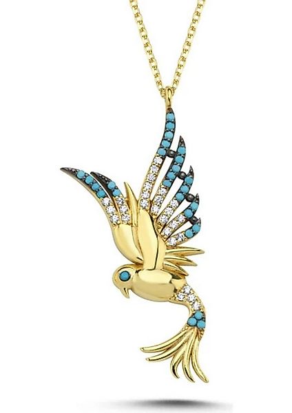 Nisan Kette und Anhänger Set, Prinzessin-Phönix Halskette – 925er Silber mi günstig online kaufen