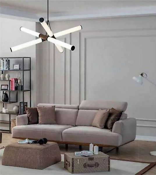 JVmoebel Sofa Dreisitzer Sofa 3 Sitzer Sofas Grau Stoff Wohnzimmer Luxus Si günstig online kaufen
