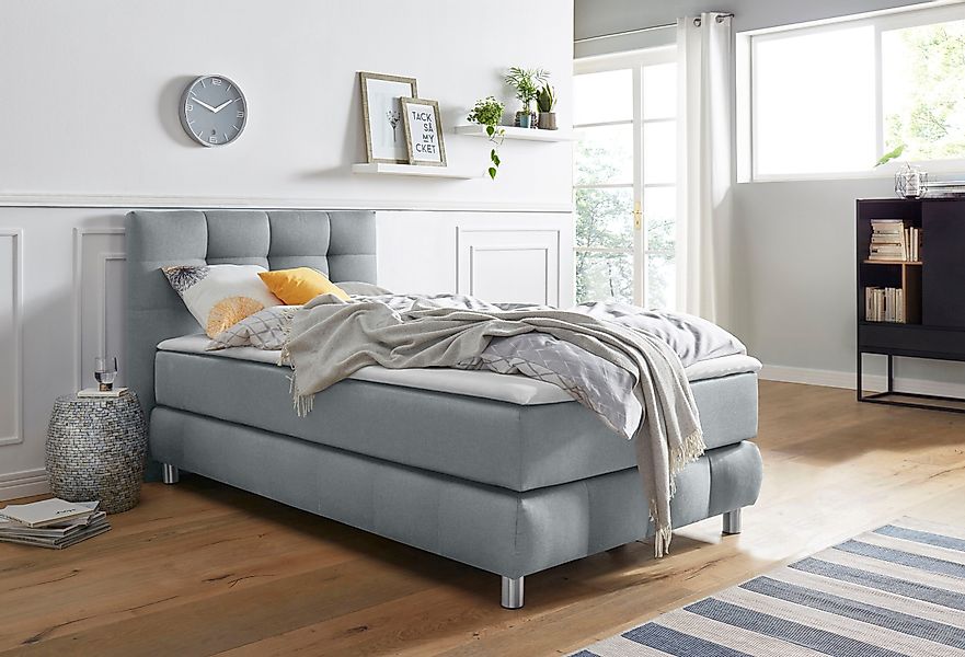 andas Boxspringbett "Salo", incl. Topper, 6 Breiten, 2 Härtegrade, TFK auch günstig online kaufen