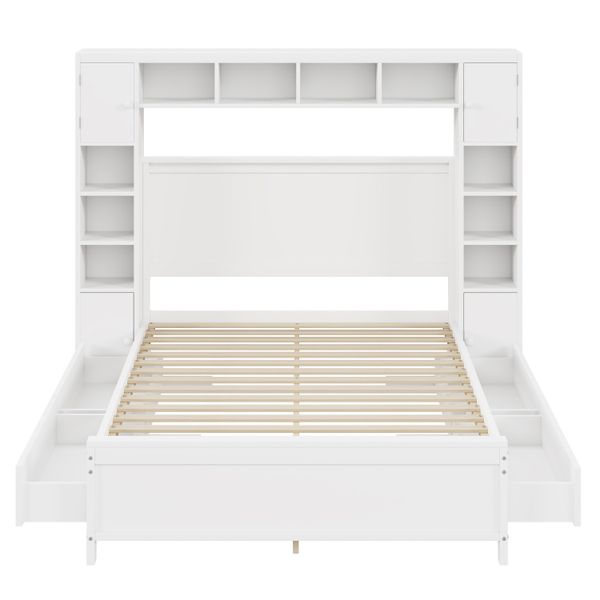 EXTSUD Bett Bettgestell mit Stauraum 140*200,4 günstig online kaufen