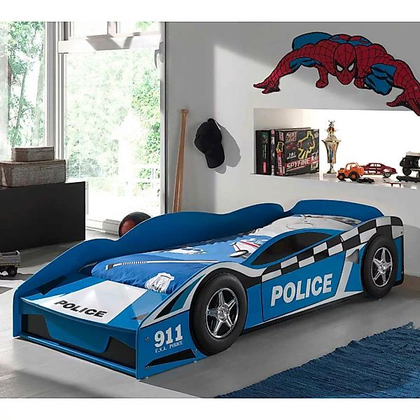 Autobett im Polizei Design Lattenrost günstig online kaufen
