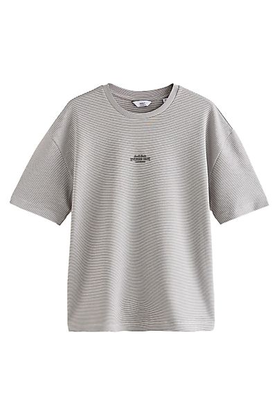 Next T-Shirt Gestreiftes T-Shirt im Relaxed-Fit günstig online kaufen