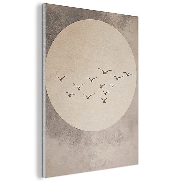 MuchoWow Gemälde Vogel - Beige - günstig online kaufen