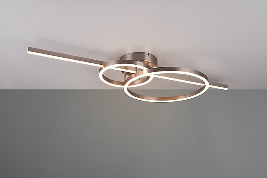 TRIO Leuchten LED Deckenleuchte »MONTILLA, Deckenlampe mit Fernbedienung Li günstig online kaufen