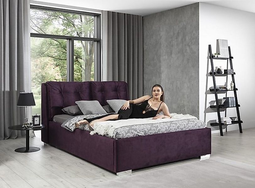 Xlmoebel Bett Luxuriöses Doppelbett mit gepolstertem Design für Hotelzimmer günstig online kaufen