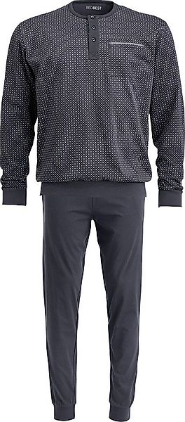 REDBEST Pyjama Herren-Schlafanzug Single-Jersey Punkte günstig online kaufen