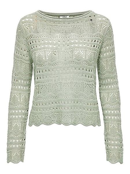JDY Rundhalspullover Sun (1-tlg) Lochmuster günstig online kaufen