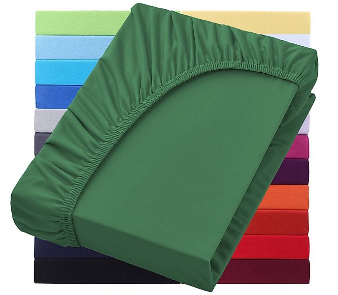 NatureMark Spannbettlaken JERSEY Spannbettlaken Spannbetttuch, Baumwolle, G günstig online kaufen