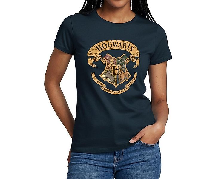 Spreadshirt T-Shirt Harry Potter Hogwarts Wappen Frauen T-Shirt (1-tlg) günstig online kaufen