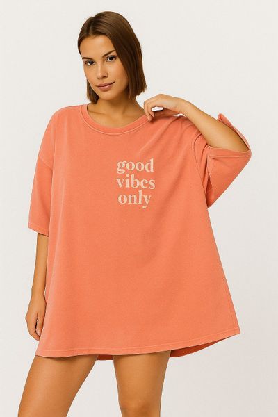 Worldclassca T-Shirt Worldclassca Oversized VIBES Print günstig online kaufen