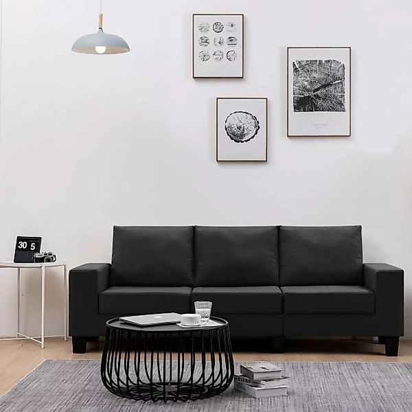 3-sitzer-sofa Schwarz Stoff günstig online kaufen