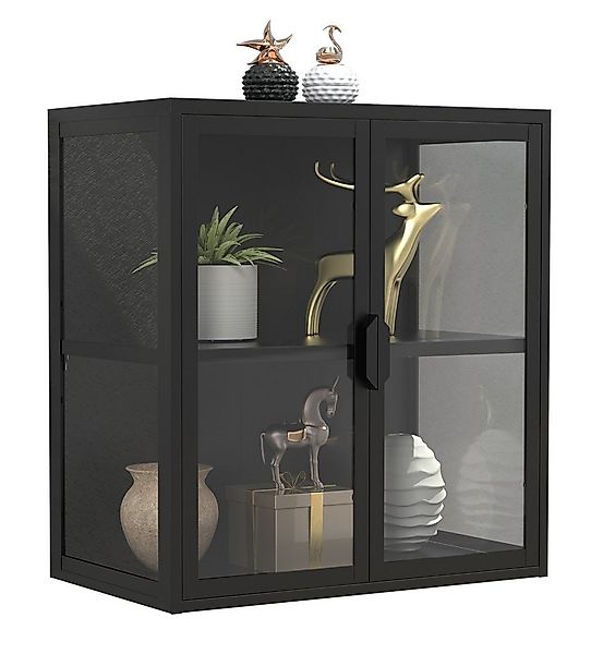 VCM Hängevitrine Stahl Wandvitrine Hängevitrine Vitrine Glas Flokas günstig online kaufen
