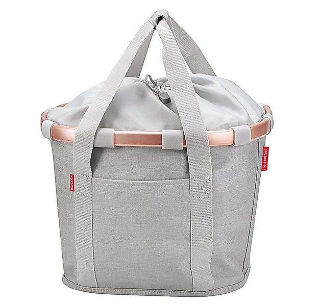 KlickFix Fahrradkorb City-Tasche Bikebasket twist sky rose, 35x28x26cm,15lt günstig online kaufen