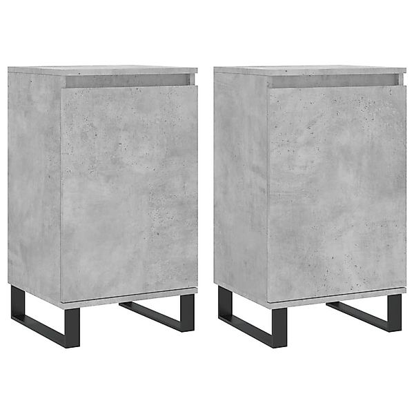 vidaXL Sideboard Sideboards 2 Stk. Betongrau günstig online kaufen