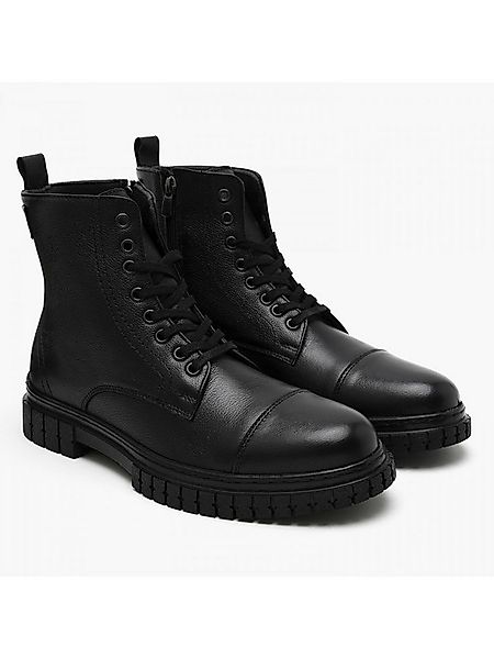 Desa Herren-Schnürstiefel aus Leder – Textilfutter, Kunststoffsohle, flach günstig online kaufen