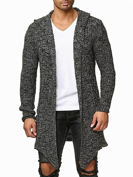 RedBridge Strickjacke mit Kapuze Langer Cardigan im Grobstrick-Design mit K günstig online kaufen