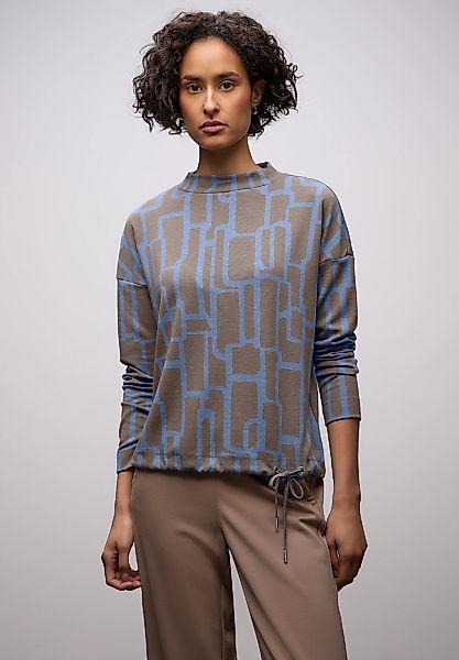 STREET ONE Langarmshirt mit grafischem Muster günstig online kaufen