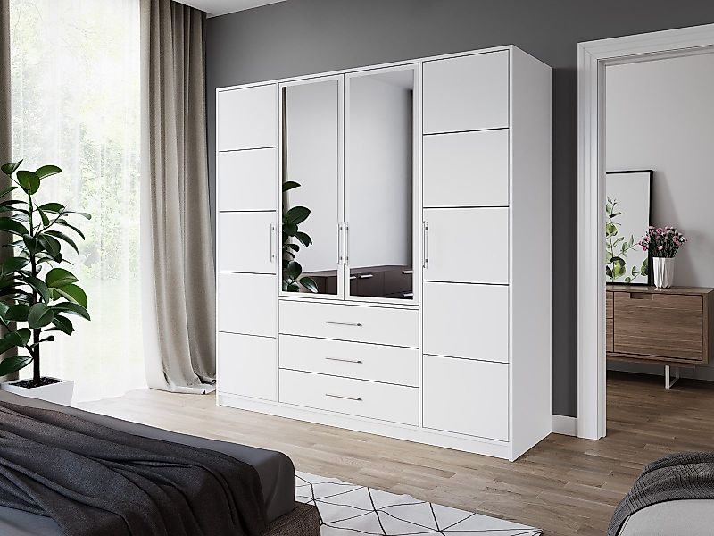 Compleo Kleiderschrank mit 3 Schubladen und günstig online kaufen