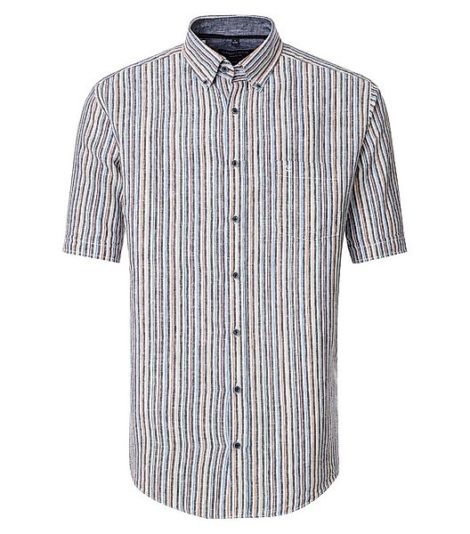 CASAMODA Kurzarmhemd CASAMODA Leinenhemd Kurzarm gestreift günstig online kaufen