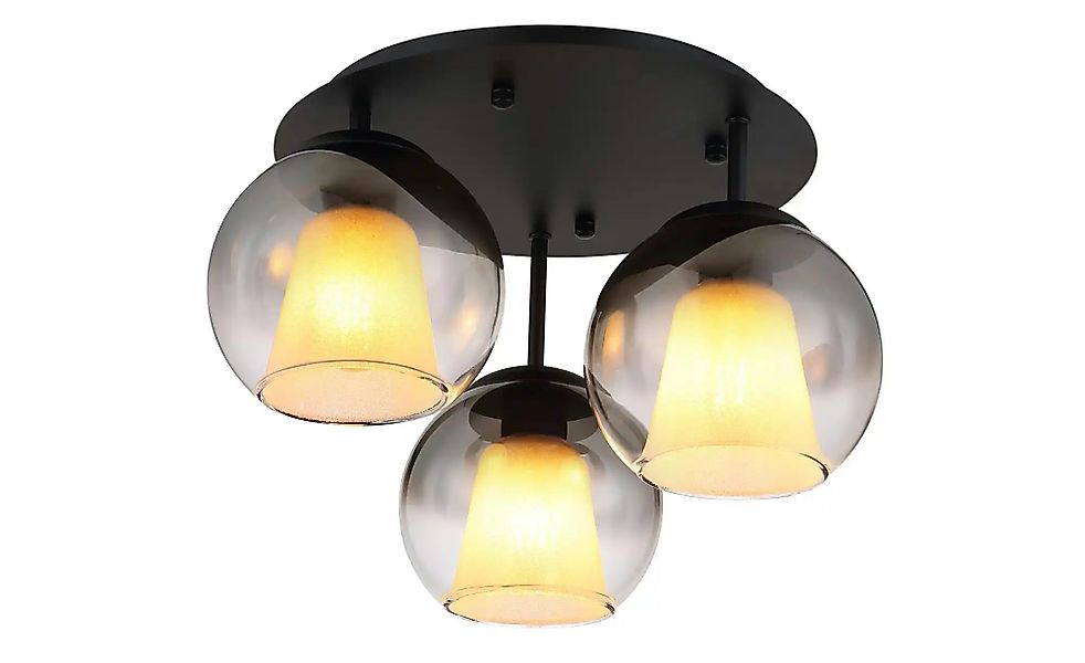 Globo Lighting Deckenleuchte   ¦ schwarz ¦ Maße (cm): B: 41 H: 28,5  Ø: 41 günstig online kaufen
