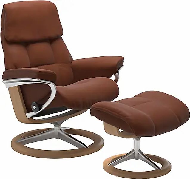Stressless® Hocker »Ruby« mit Signature Base, Gestell Eiche, Wenge, Braun & günstig online kaufen