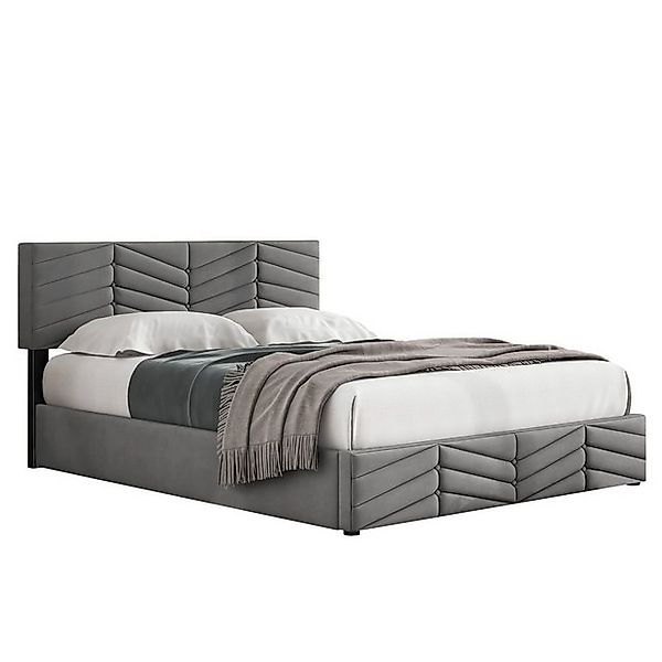 OKWISH Polsterbett Doppelbett Stauraumbett (140 x günstig online kaufen
