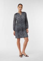 comma Minikleid Kleid Plissiertes Chiffonkleid mit günstig online kaufen