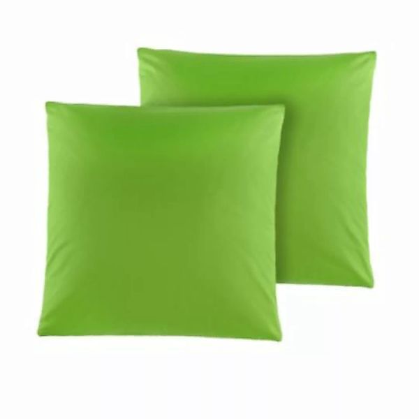 Giancasa Kissenhüllen Renforcé 9 Farben BGHI grün Gr. 40 x 40 günstig online kaufen