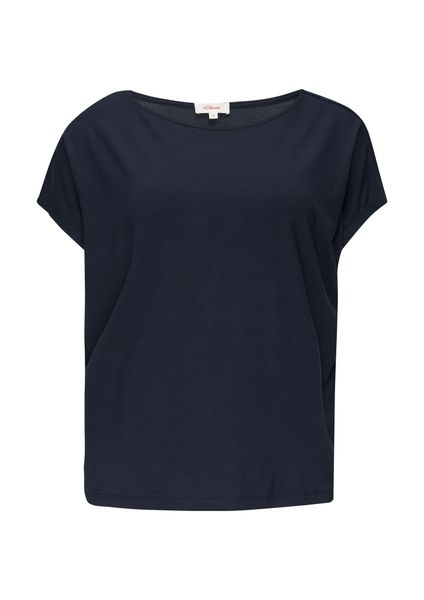 s.Oliver T-Shirt mit Markenlabel günstig online kaufen