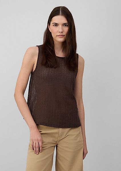s.Oliver Kurzarmshirt T-Shirt Transparentes Jersey-Top mit günstig online kaufen