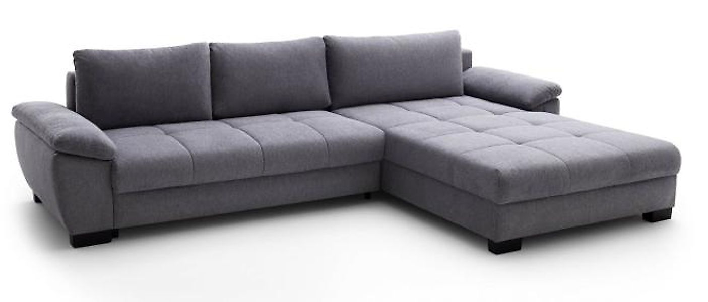 Ecksofa ca. 323x211cm  inkl. Bettfunktion und Bettkasten Grau günstig online kaufen
