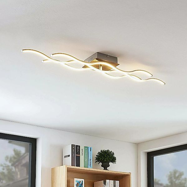 Lindby LED-Deckenleuchte Safia, 99cm, dreiflammig, Aluminium günstig online kaufen