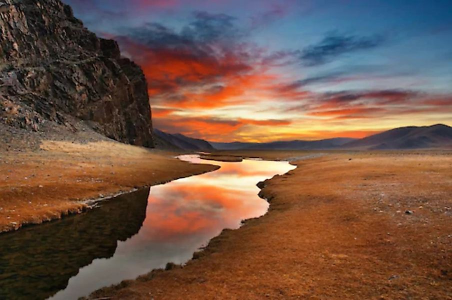 Papermoon Fototapete »Mongolian Daybreak« günstig online kaufen