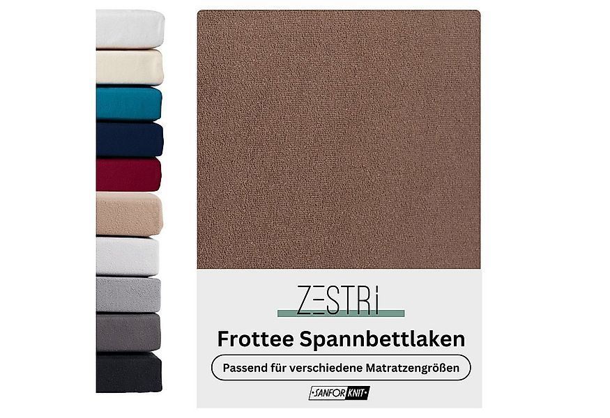 Zestri Spannbettlaken Frottee Bettlaken für Matratzen Boxspringbett Wasserb günstig online kaufen